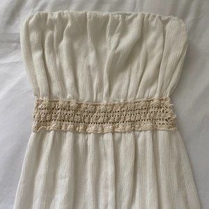 White maxi summer dress - small